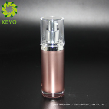 30 ml marrom acrílico cosméticos airless 60 ml bomba garrafa creme recipiente sem ar para embalagem